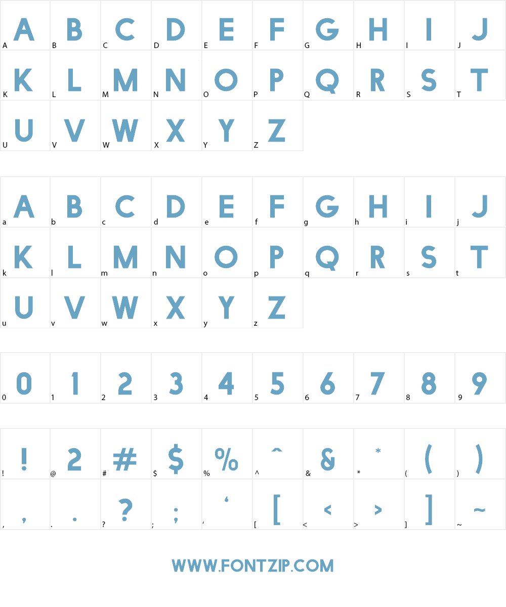 Facile Sans Font Character